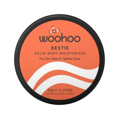 Woohoo Bestie Solid Body Moisturiser (for Dry Skin & Tattoo Care) 70g